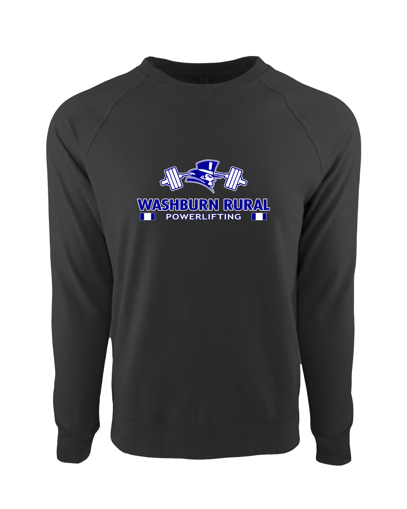 Washburn Rural HS Powerlifting Stacked - Crewneck Sweatshirt