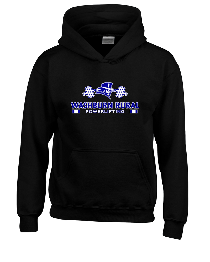 Washburn Rural HS Powerlifting Stacked - Cotton Hoodie
