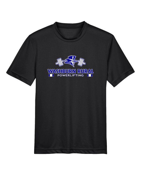 Washburn Rural HS Powerlifting Stacked - Youth Performance T-Shirt