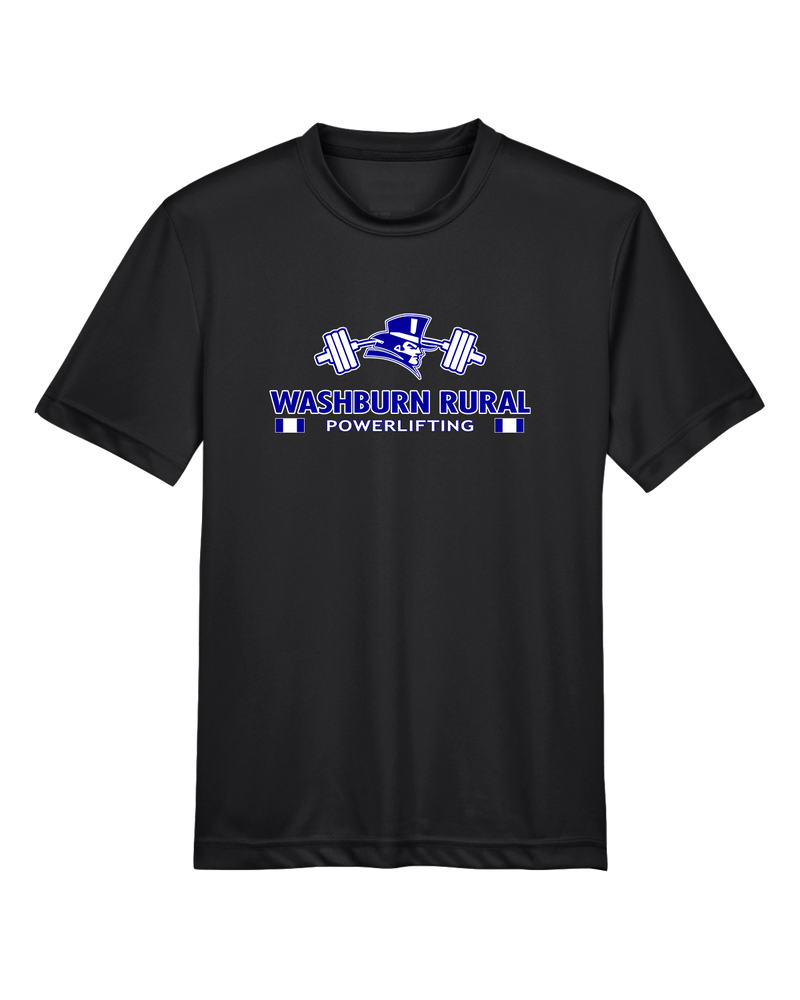 Washburn Rural HS Powerlifting Stacked - Youth Performance T-Shirt