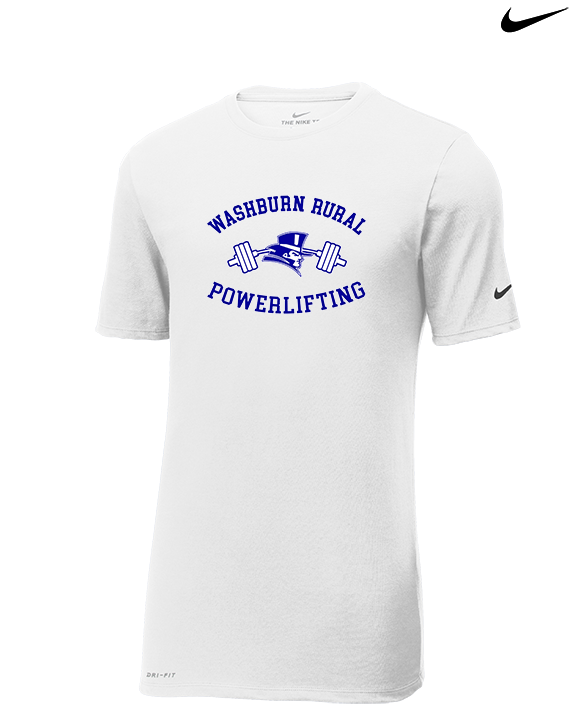 Washburn Rural HS Powerlifting Curve - Mens Nike Cotton Poly Tee