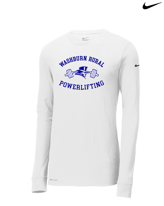 Washburn Rural HS Powerlifting Curve - Mens Nike Longsleeve