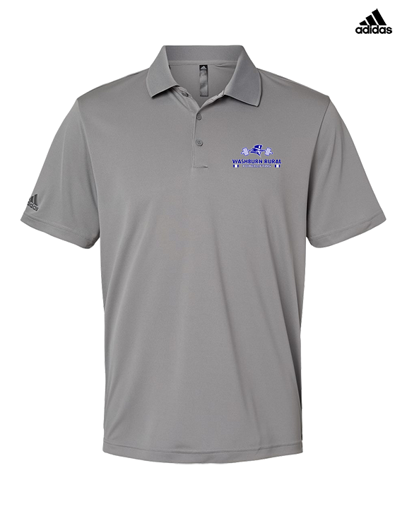 Washburn Rural HS Powerlifting Stacked - Mens Adidas Polo