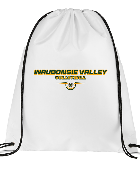 Waubonsie Valley HS Boys Volleyball Design - Drawstring Bag