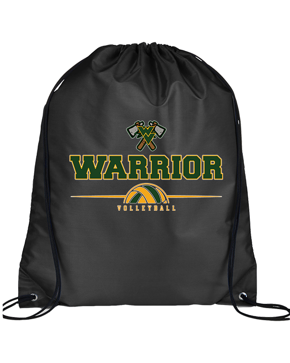 Waubonsie Valley HS Boys Volleyball Half Vball - Drawstring Bag