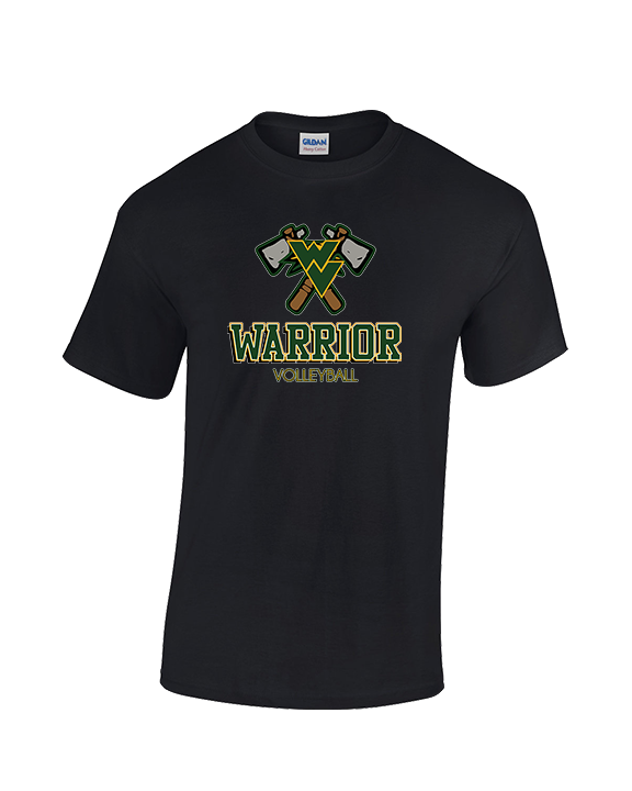 Waubonsie Valley HS Boys Volleyball Shadow - Cotton T-Shirt