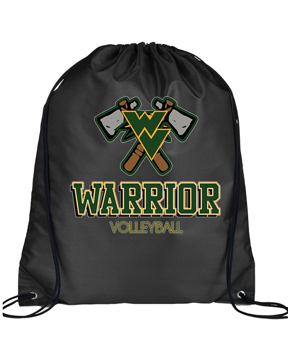 Waubonsie Valley HS Boys Volleyball Shadow - Drawstring Bag