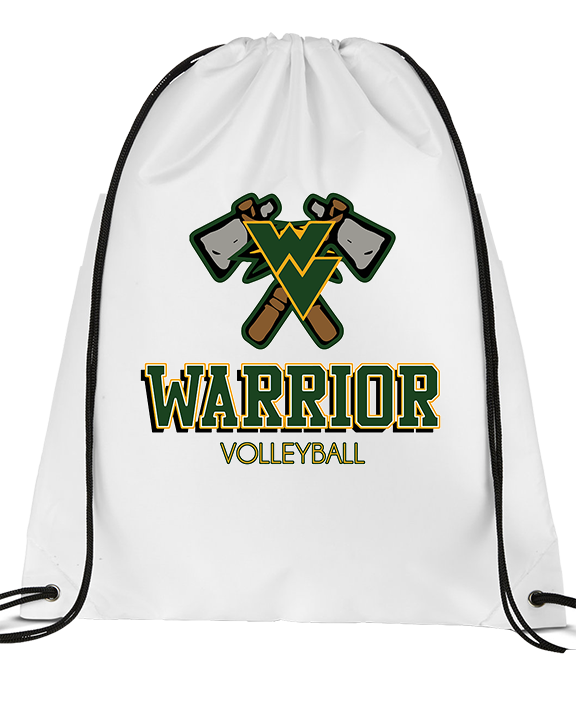 Waubonsie Valley HS Boys Volleyball Shadow - Drawstring Bag