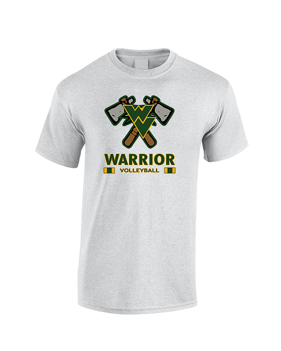 Waubonsie Valley HS Boys Volleyball Stacked - Cotton T-Shirt