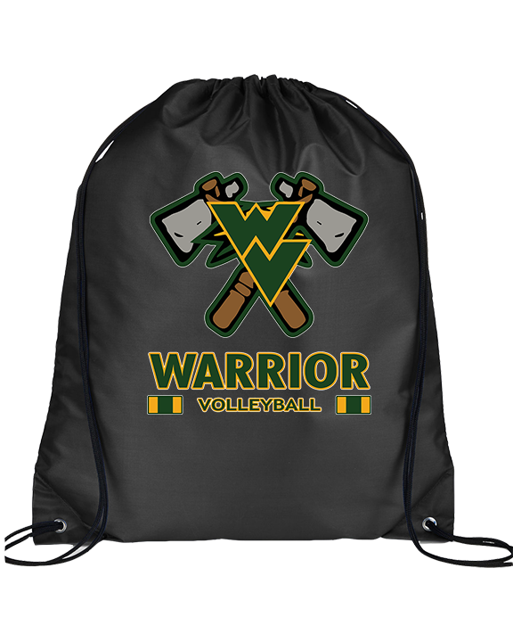 Waubonsie Valley HS Boys Volleyball Stacked - Drawstring Bag
