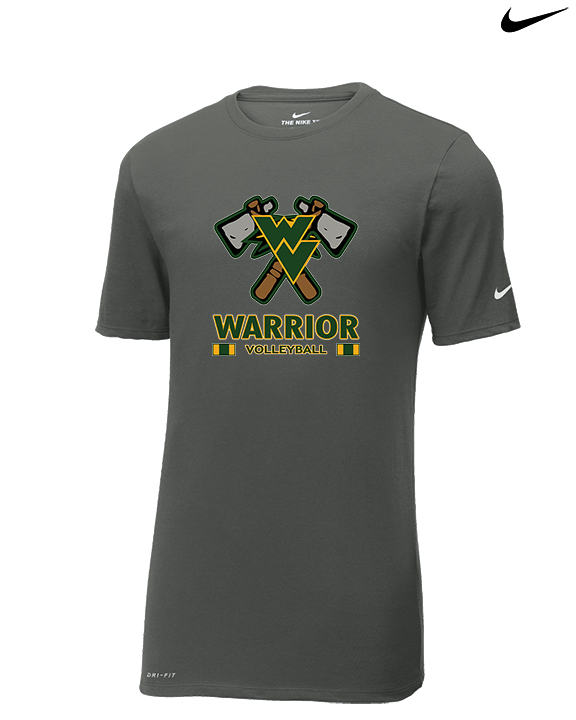 Waubonsie Valley HS Boys Volleyball Stacked - Mens Nike Cotton Poly Tee