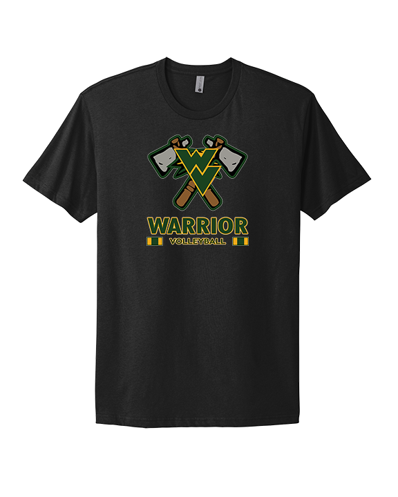 Waubonsie Valley HS Boys Volleyball Stacked - Mens Select Cotton T-Shirt