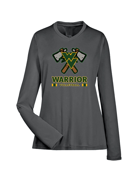 Waubonsie Valley HS Boys Volleyball Stacked - Womens Performance Longsleeve