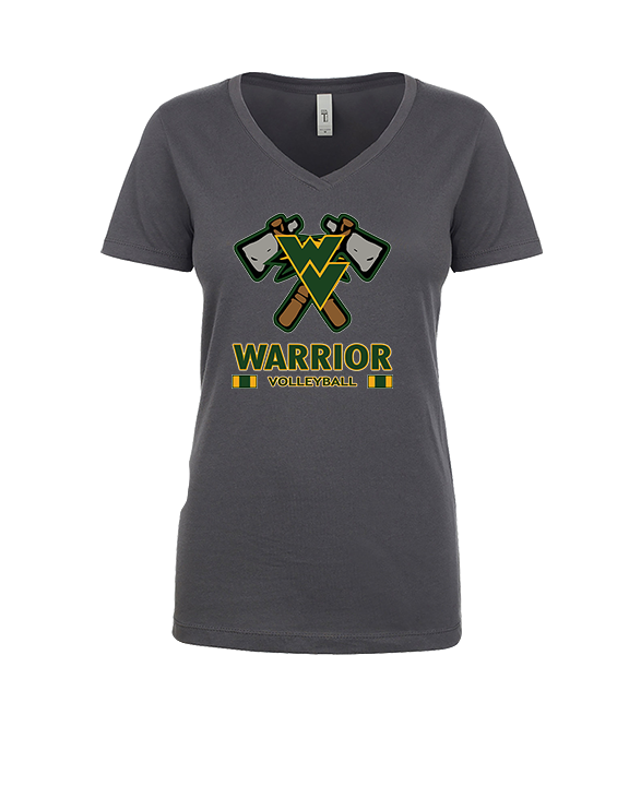 Waubonsie Valley HS Boys Volleyball Stacked - Womens Vneck