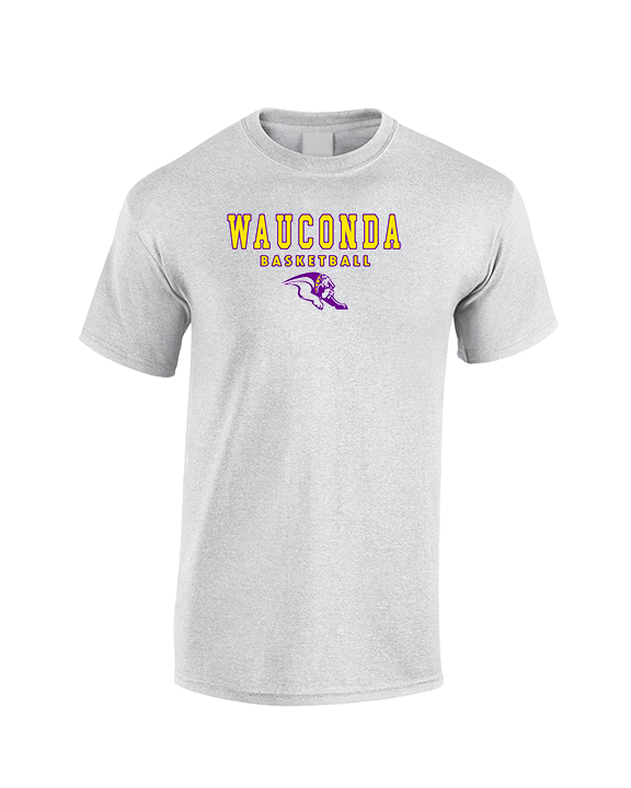Wauconda HS Girls Basketball Block - Cotton T-Shirt