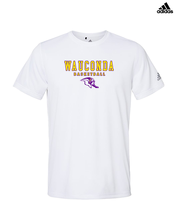 Wauconda HS Girls Basketball Block - Mens Adidas Performance Shirt