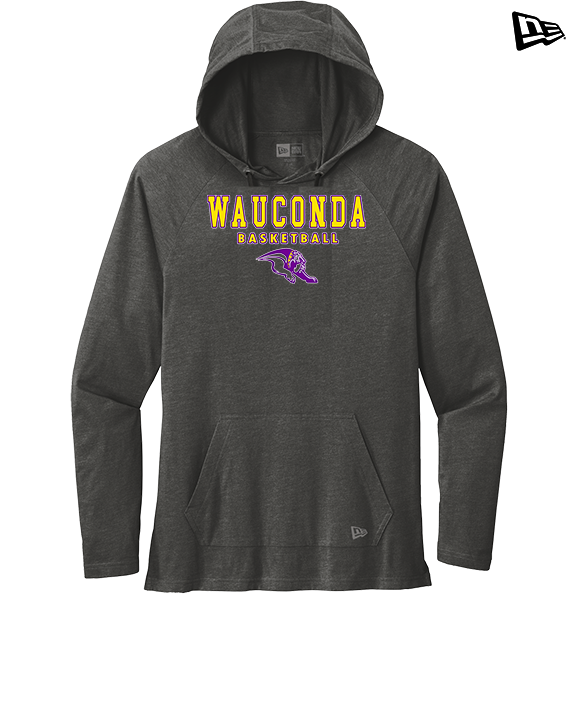 Wauconda HS Girls Basketball Block - New Era Tri-Blend Hoodie
