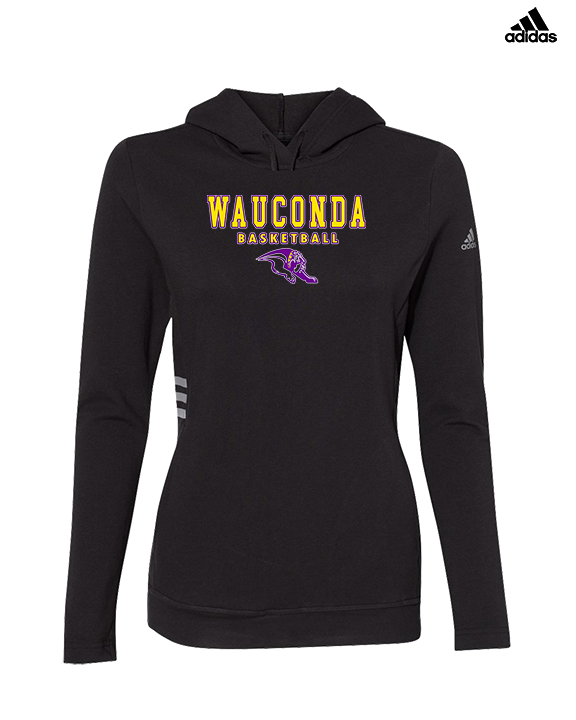 Wauconda HS Girls Basketball Block - Womens Adidas Hoodie