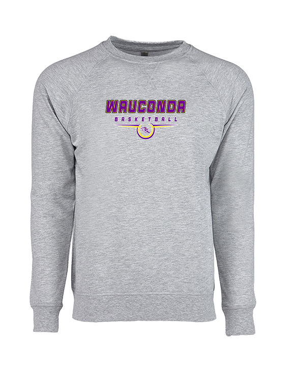 Wauconda HS Girls Basketball Design - Crewneck Sweatshirt