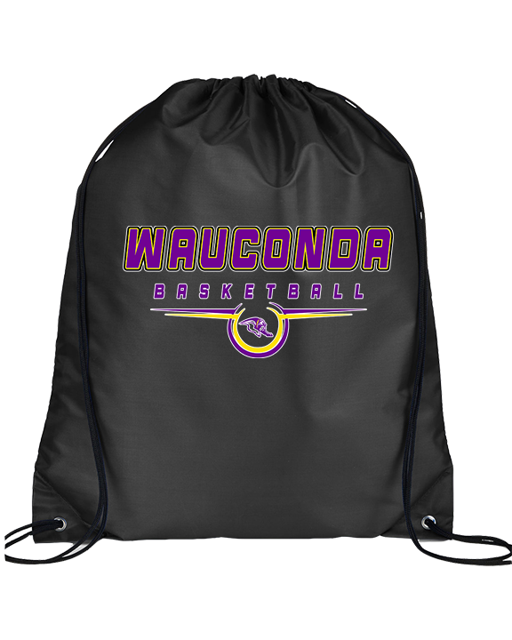 Wauconda HS Girls Basketball Design - Drawstring Bag