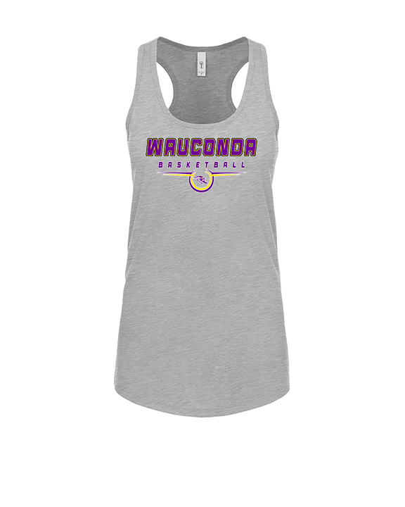 Wauconda HS Girls Basketball Design - Womens Tank Top