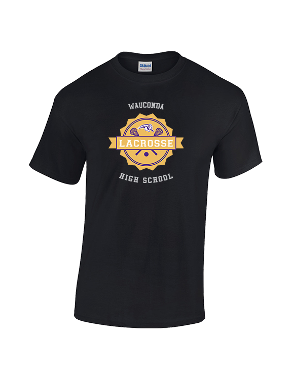 Wauconda HS Lacrosse Badge - Cotton T-Shirt