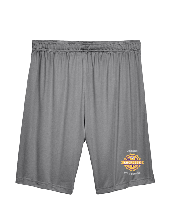 Wauconda HS Lacrosse Badge - Mens Training Shorts with Pockets