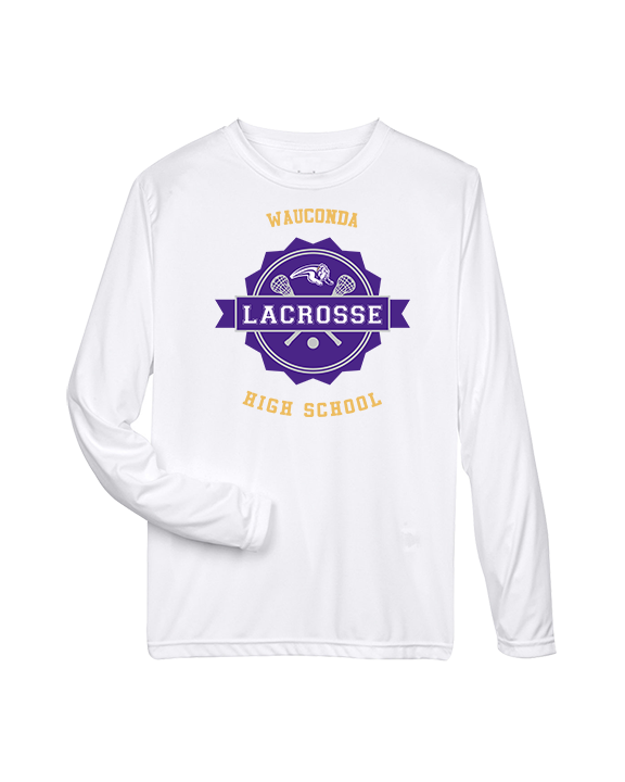 Wauconda HS Lacrosse Badge - Performance Longsleeve