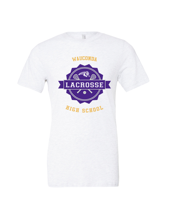 Wauconda HS Lacrosse Badge - Tri-Blend Shirt