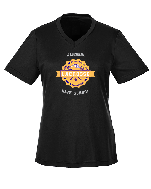 Wauconda HS Lacrosse Badge - Womens Performance Shirt