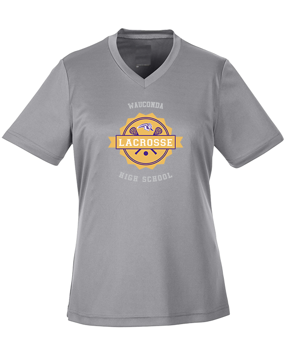 Wauconda HS Lacrosse Badge - Womens Performance Shirt