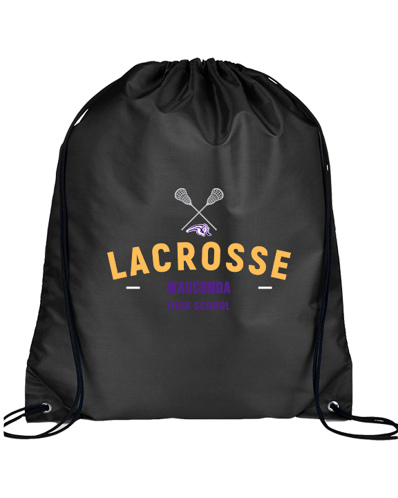 Wauconda HS Lacrosse Short Sticks - Drawstring Bag