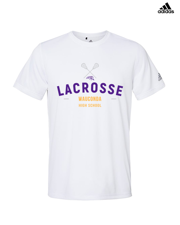 Wauconda HS Lacrosse Short Sticks - Mens Adidas Performance Shirt