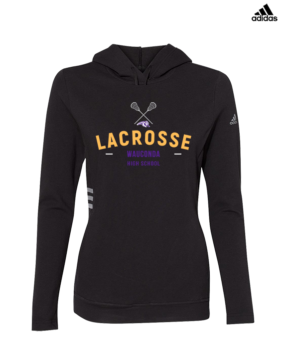 Wauconda HS Lacrosse Short Sticks - Womens Adidas Hoodie