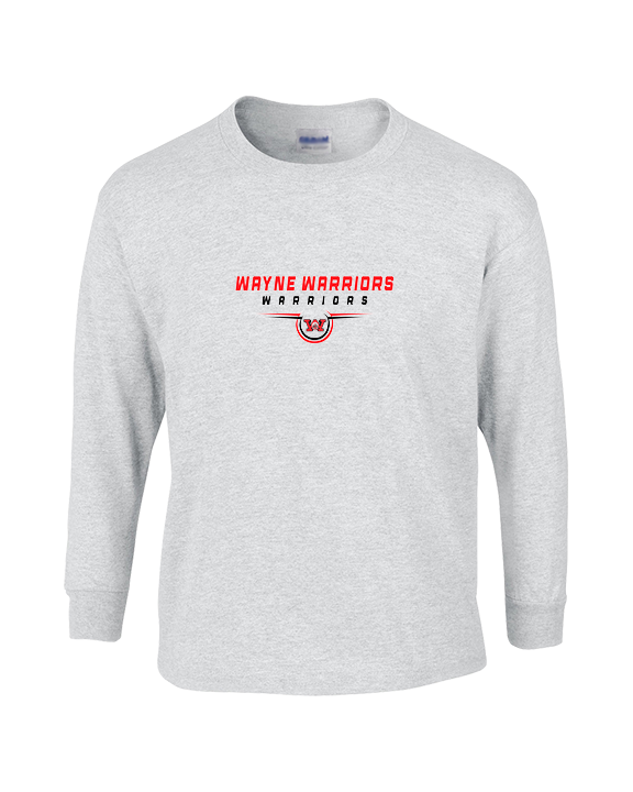 Wayne Warriors HS Football Design - Cotton Longsleeve