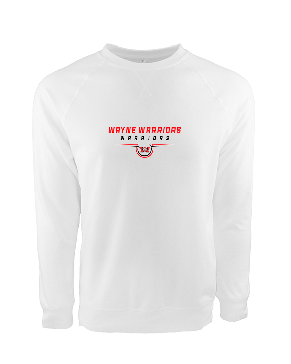 Wayne Warriors HS Football Design - Crewneck Sweatshirt