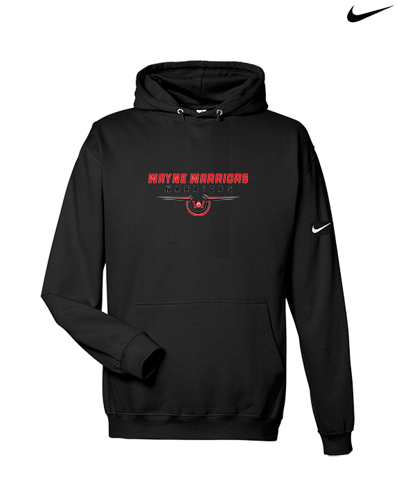 Wayne Warriors HS Football Design - Nike Club Fleece Hoodie