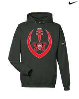 Wayne Warriors HS Football Full Football - Nike Club Fleece Hoodie
