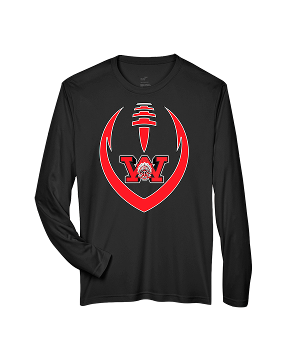 Wayne Warriors HS Football Full Football - Performance Longsleeve