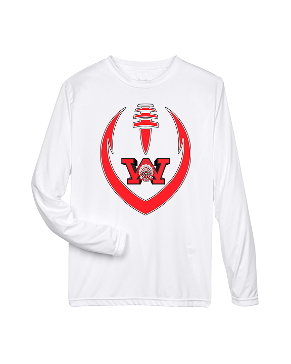 Wayne Warriors HS Football Full Football - Performance Longsleeve