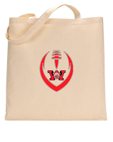 Wayne Warriors HS Football Full Football - Tote