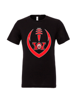 Wayne Warriors HS Football Full Football - Tri-Blend Shirt