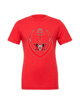 Wayne Warriors HS Football Full Football - Tri-Blend Shirt