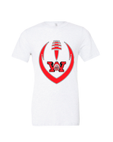 Wayne Warriors HS Football Full Football - Tri-Blend Shirt