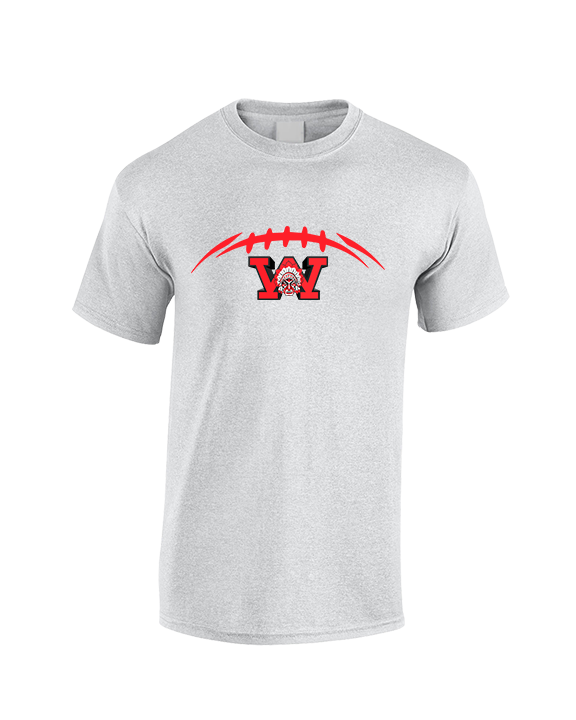 Wayne Warriors HS Football Laces - Cotton T-Shirt