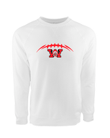 Wayne Warriors HS Football Laces - Crewneck Sweatshirt