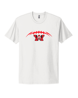 Wayne Warriors HS Football Laces - Mens Select Cotton T-Shirt