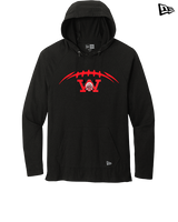 Wayne Warriors HS Football Laces - New Era Tri-Blend Hoodie