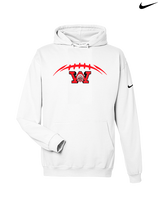 Wayne Warriors HS Football Laces - Nike Club Fleece Hoodie
