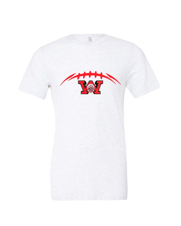Wayne Warriors HS Football Laces - Tri-Blend Shirt